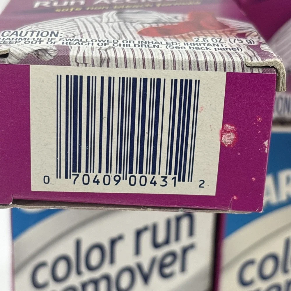 6 Pack Carbona COLOR RUN REMOVER Fixes Color Run Accidents Non-Bleach Lot